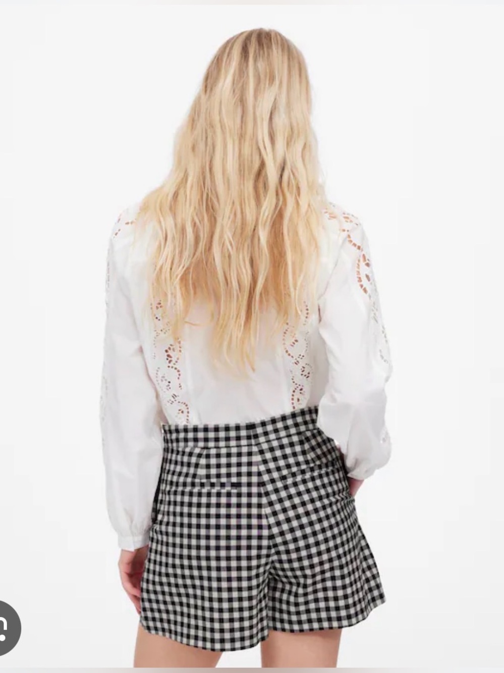 Madewell Gingham Mini Skort - Picture 2 of 9
